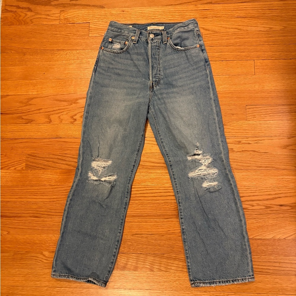 Levi’s Distressed Blue Jeans